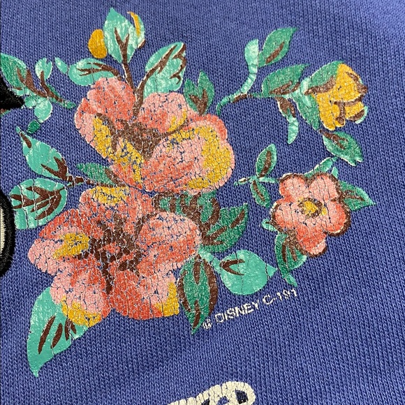 Disney Blue 101 Dalmatians Puppy Love Sweatshirt vintage - Picture 6 of 17